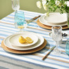 珊瑚条纹系列桌布纯棉方形台布 商品缩略图3