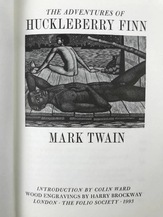 马克·吐温《哈克贝利·芬恩历险记》（1998） 15幅木版画插图 精装18开带书匣 商品图2