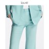 【麻感三醋酸】Laurel23春夏气质修身显腿微喇裤LWL342K04200 商品缩略图3