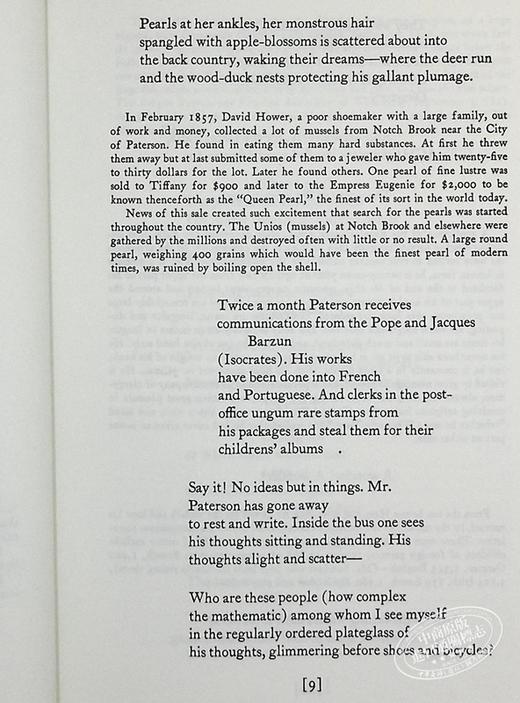 【中商原版】威廉斯 帕特森 含注释 博林根奖 普利策奖 英文原版 Paterson William Carlos Williams 商品图6