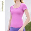 凡圣瑜伽裸感基础长款短袖 FC13315 商品缩略图5