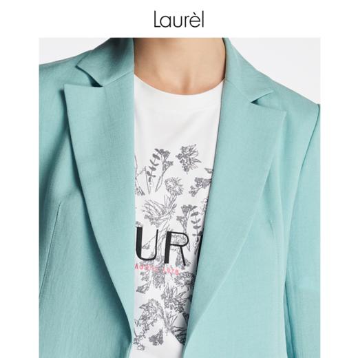 【麻感三醋酸】Laurel23春夏薄荷绿麻感西服外套LWL342T04800 商品图2