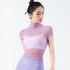 跃牌【化蝶双飞】系列高领瑜伽罩衫t恤网纱防晒瑜伽服TM0123 （不带胸垫） 商品缩略图0