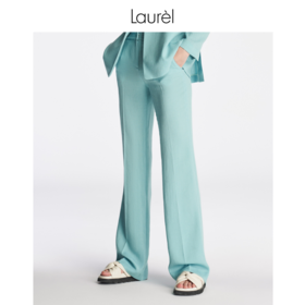 【麻感三醋酸】Laurel23春夏气质修身显腿微喇裤LWL342K04200