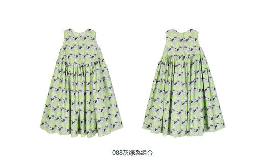 jnby  23年夏款  全棉府绸原创图案无袖连衣裙  1N5G12350 商品图12
