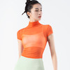 跃牌【化蝶双飞】系列高领瑜伽罩衫t恤网纱防晒瑜伽服TM0123 （不带胸垫） 商品缩略图3