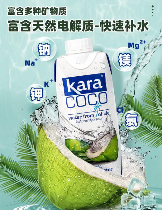 KARA牌椰子水330ml 商品图1