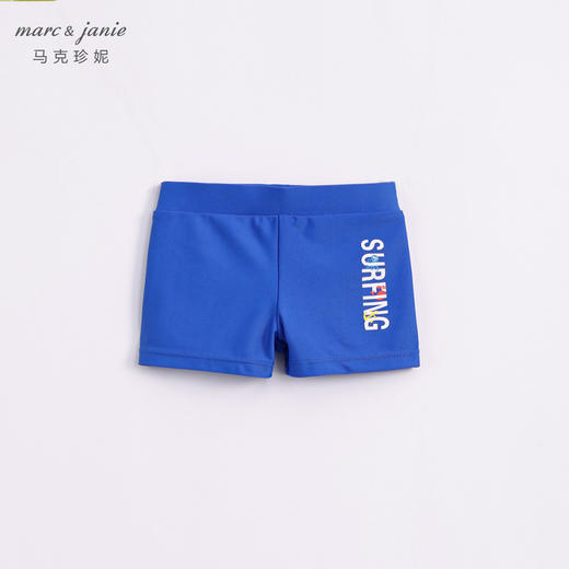 【凉感防晒】马克珍妮夏装 男童游泳短裤 儿童舒适平角泳裤231121 商品图3