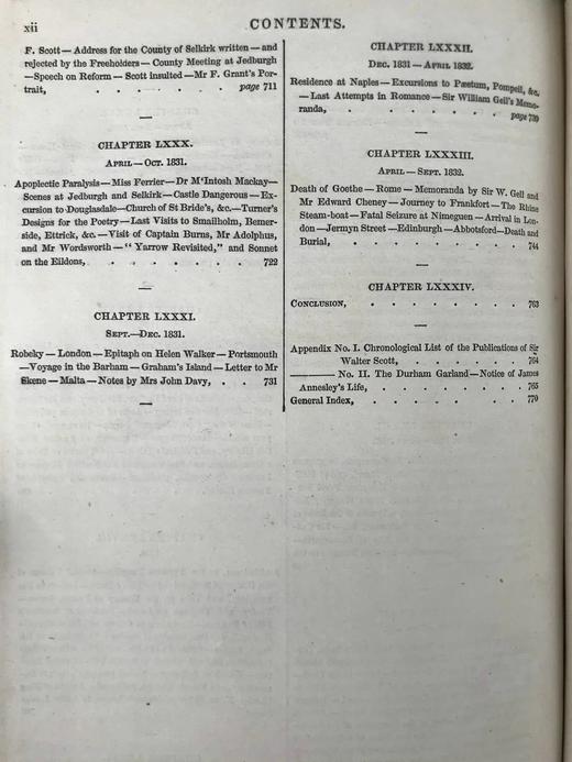 1845年 洛克哈特《司各特传》 1幅版画肖像 真皮精装18开 商品图6