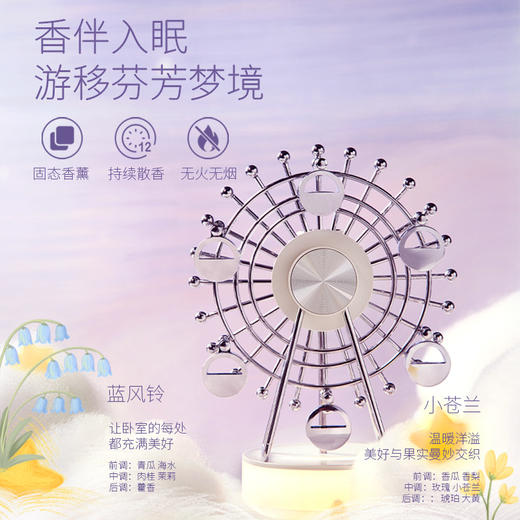 摩天轮香薰手机无线充电器15W快充多功能感应桌面小夜灯 商品图3