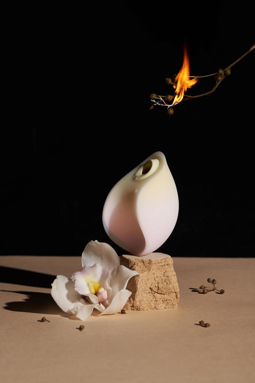 花下月分体式震动棒吮吸自慰器女用插入式av按摩棒成人情趣性玩具 凝脂【可震可吸，分体多用】 商品图3