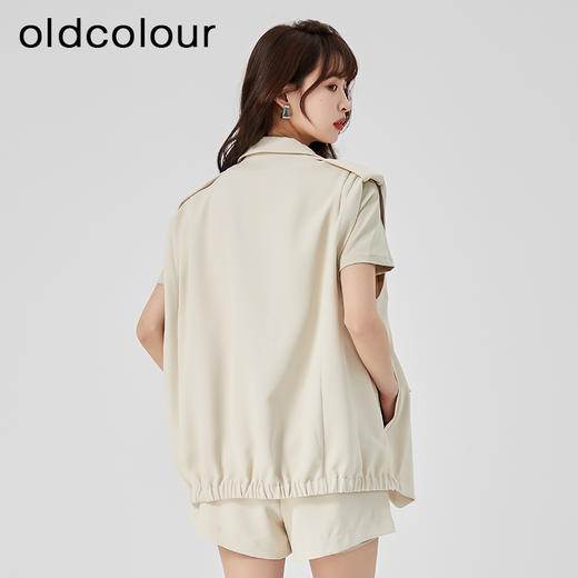 oldcolour夏季新款通勤气质宽松洋气时尚西装马夹女O22032245 商品图4