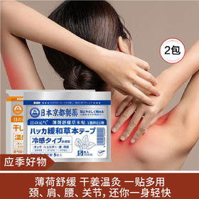 【应季好物】日本京都制药舒缓草本贴2包 薄荷/干姜