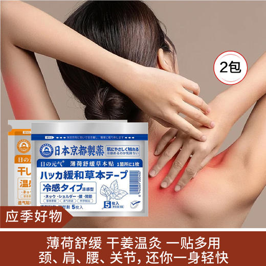 【应季好物】日本京都制药舒缓草本贴2包 薄荷/干姜 商品图0