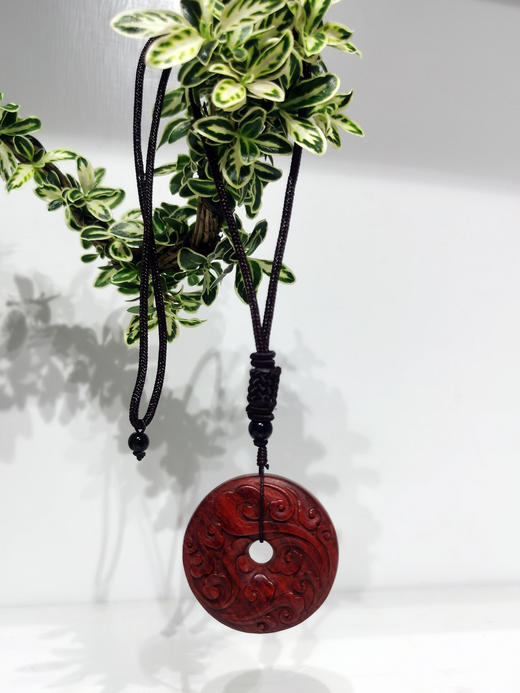 平安扣°小叶紫檀挂绳 商品图1