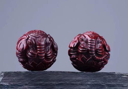 吉祥如意（吉象）°小叶紫檀保健球 商品图0