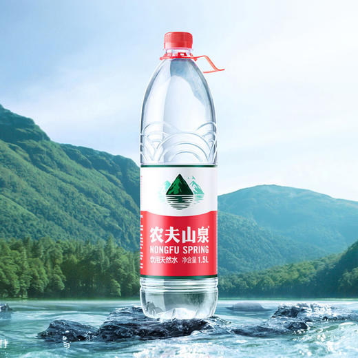 农夫山泉饮用水天然水天然红盖水桶装水1.5L/瓶 商品图0