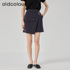 oldcolour夏新款高腰显瘦A字通勤百搭小个子短裙女O22061223 商品缩略图3