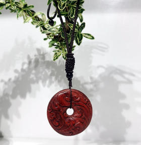平安扣°小叶紫檀挂绳