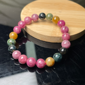 碧玺手串-单圈圆珠