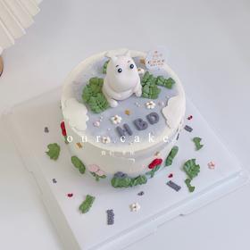 立体姆明蛋糕-低糖处理无添加