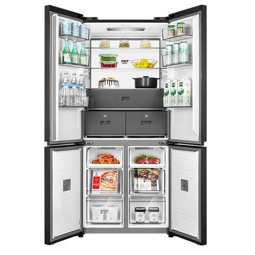 美的（Midea）527升十字四门一级能效冰箱保鲜净味除菌超薄家用电冰箱BCD-527WSGPZMA钻影灰 商品图5
