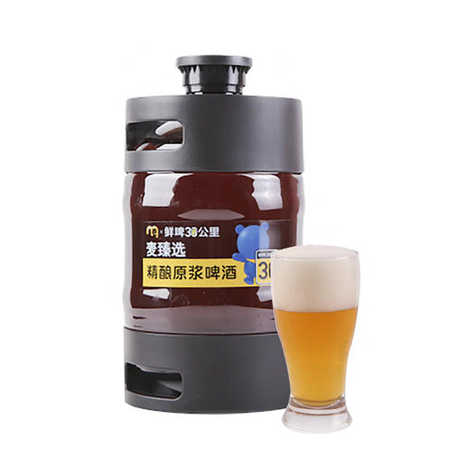 MC 麦德龙 麦臻选x鲜啤30公里精酿原浆啤酒 2L*2 商品图0