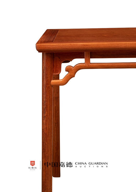 红桥红  家具严选  缅甸花梨（大果紫檀）【62 云纹罗锅枨 方桌】 商品图2