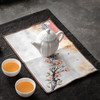 【日用百货】-日式棉麻吸水茶巾茶道配件灰色桌布抹布简约风茶垫 商品缩略图1
