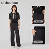 oldcolour2023夏新款简约通勤高腰阔腿百搭垂坠感休闲裤O22073255 商品缩略图1