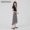 oldcolour2023夏季新款复古气质高腰显瘦A字碎花半身裙O22063236 商品缩略图3