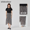 oldcolour2023夏季新款复古气质高腰显瘦A字碎花半身裙O22063236 商品缩略图1