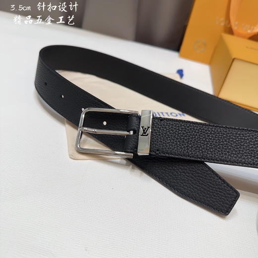 夏季特惠💰350 LV路易威登男士腰带 专柜同步 带身宽度3.5CM 针扣搭配设计 商品图3