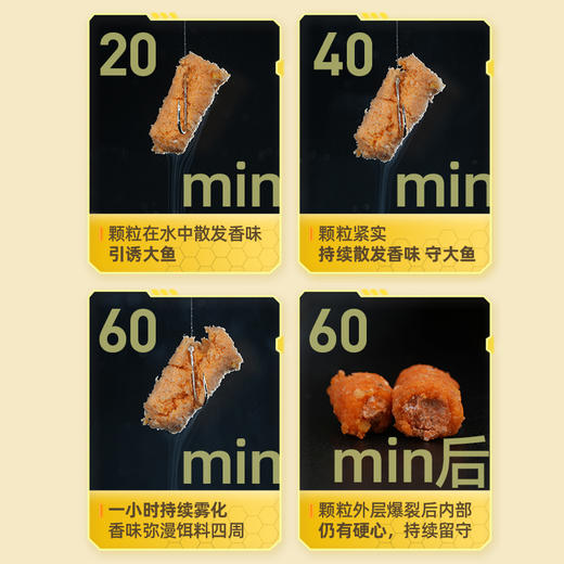 汉鼎鱼饵巨物颗粒窝料钓饵皮筋饵料打窝野钓黑坑鲤鱼鲫鱼鲢鳙饵料 商品图2