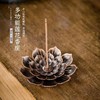 【日用百货】-创意家用金属莲花香炉功夫茶具配件 商品缩略图0