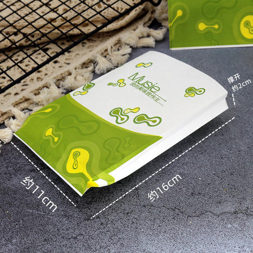 【约100个】11×16cm 平口防油纸袋 炸鸡手抓饼薯条鸡米花小丸子包装袋 商品图3