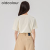 oldcolour2023夏新款纯棉时尚气质基础款印花宽松T恤女O23021336 商品缩略图4