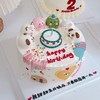 小动物卡通蛋糕（备注要什么小动物以及要画生日帽的小动物，无备注则按原图）-低糖处理无添加 商品缩略图10