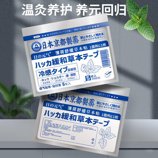【应季好物】日本京都制药舒缓草本贴2包 薄荷/干姜 商品图2