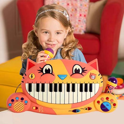 2岁+ | 美国B-toys 比乐 猫琴 大嘴儿童电子琴 音乐早教益智玩具钢琴启蒙乐器 商品图3