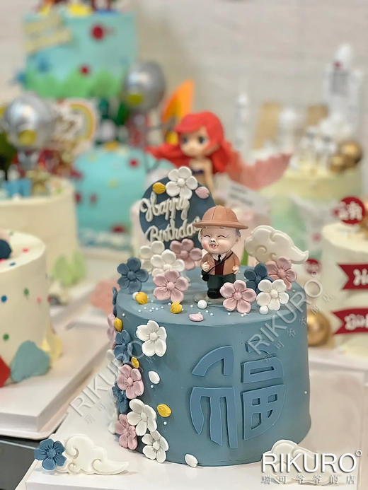 【顺遂安康】翻糖国风鲜果蛋糕 商品图1