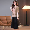 HR WM676T9气质优雅两件套裙系带不规则A字裙显瘦遮肉 商品缩略图1