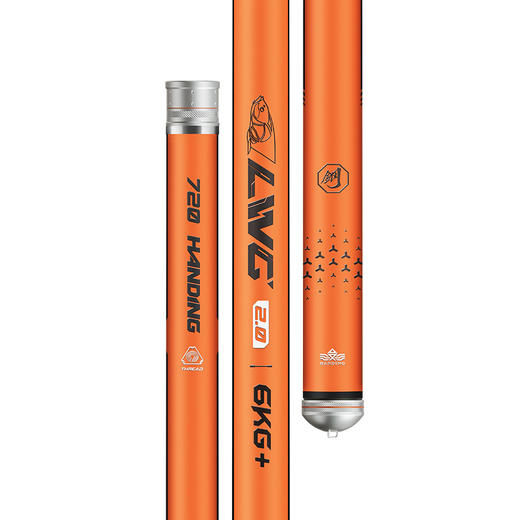 汉鼎鱼竿手竿超硬大物竿青鲟巨物杆鱼杆台钓竿碳素手杆螺纹钢二代 商品图5