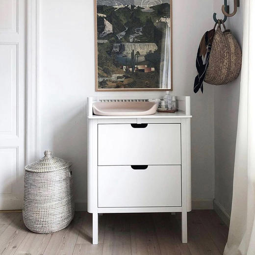 丹麦Sebra 新生婴儿护理台 换尿布台 附抽屉 商品图2