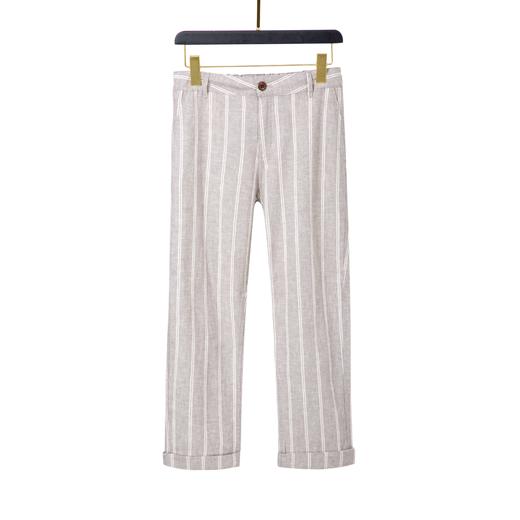 日系文艺风条纹裤 商品图1