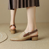 夏季新款，粗跟复古包头凉鞋LD-6344 商品缩略图3