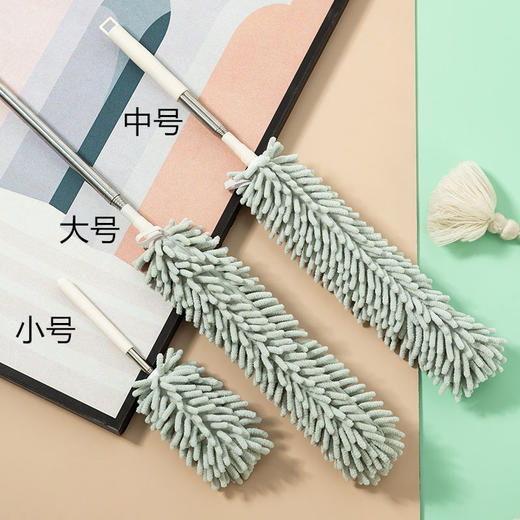 鸡毛掸子除尘掸扫灰清洁神器家用可伸缩不掉毛静电车载用除尘禅子 商品图9