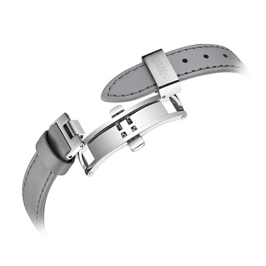 西铁城/小铃花贝母盘光动能花语风吟皮带女表EM1074-15D 商品图4