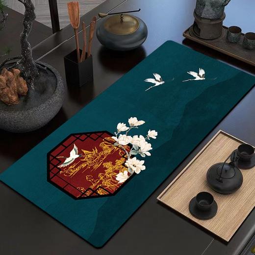 新中式吸水茶巾茶席桌布茶杯茶桌垫桌旗隔热垫长条茶几布茶具桌垫 商品图6