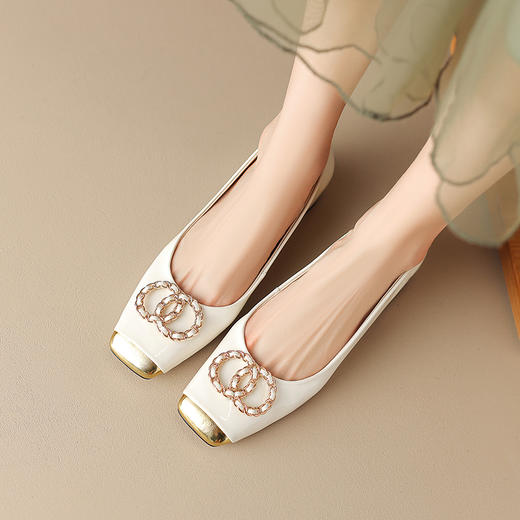 舒适百搭，新款单鞋里外全皮低跟单鞋HCY-3517 商品图10